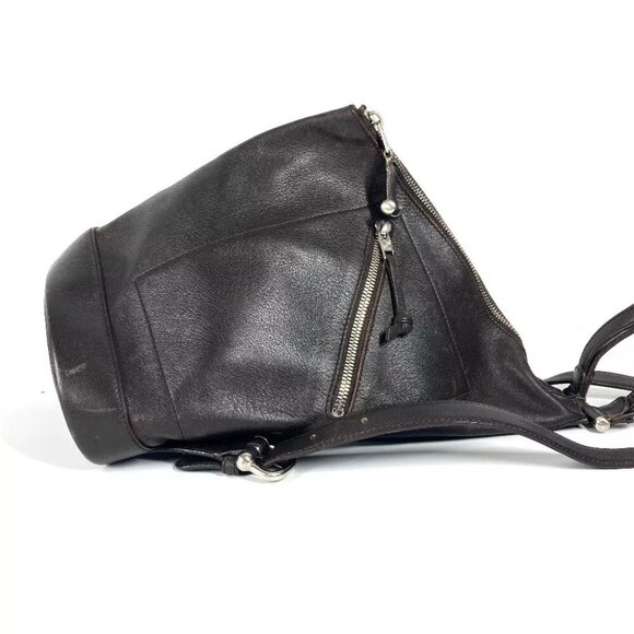 LOEWE Anagram logo Anton Bags Shoulder Bags Backpack Leather Brown main image 10